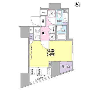 SIL西五反田【13階】の間取り