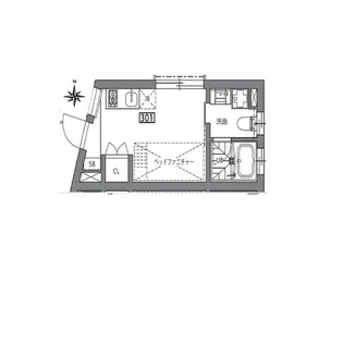 グランレジデンス駒沢大学S【3階】の間取り