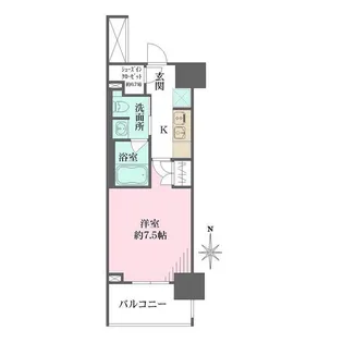 ザ・パークワンズ芝公園【6階】の間取り