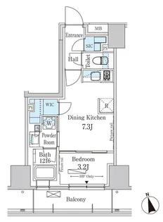 パークアクシス南青山七丁目【5階】の間取り
