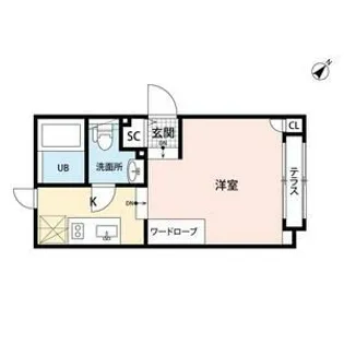 LAPIS大井町Ⅱ【1階】の間取り