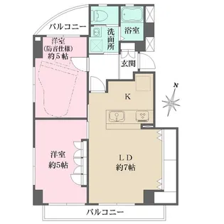 パレ・ソワサン【3階】の間取り
