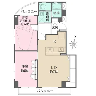 パレ・ソワサン【3階】の間取り
