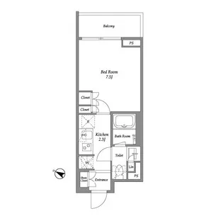 ルヴァン雪谷大塚【4階】の間取り