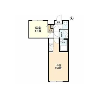 ウェルスクエアイズム大井町【3階】の間取り