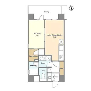 エルスタンザ白金台【11階】の間取り