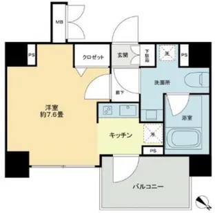 KDA SHINAGAWA OSAKI【5階】の間取り
