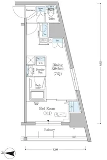 アーバネックス南品川【9階】の間取り