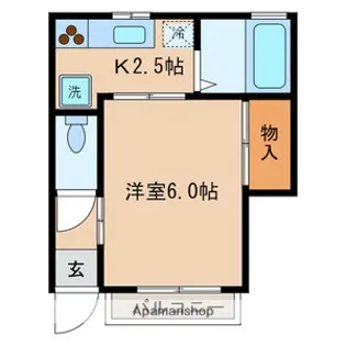 サンシャイン西蒲田【105号室号室】の間取り
