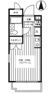 ファインコート等々力【1階】の間取り