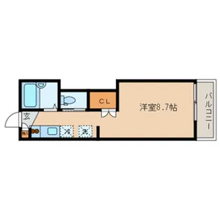 フレンドリーWEST【202号室号室】の間取り