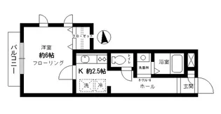 カーサ碑文谷【2階】の間取り