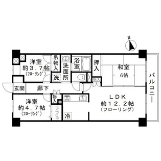 ア・クール杉原【5階】の間取り