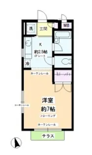 ジュネス若林【1階】の間取り