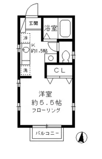 ドエル矢口【C号室】の間取り