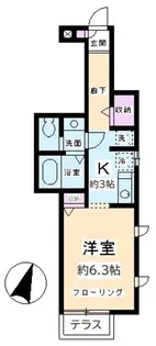 クレール駒澤【1階】の間取り