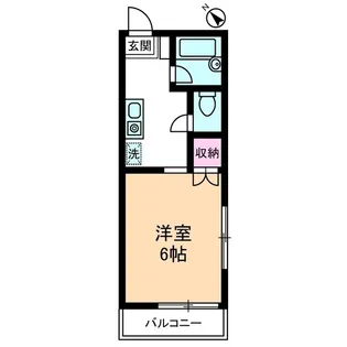 エンゼルフラッツ【0105号室】の間取り
