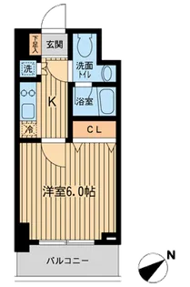 KDXレジデンス雪谷大塚【6階】の間取り