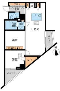 アーデン芝公園【14階】の間取り