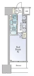 ルフォンブランシェ品川南大井【9階】の間取り