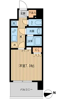 エルシア五反田【6階】の間取り