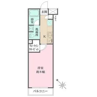 ベルフェリーク西小山【2階】の間取り