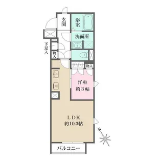 ベルフェリーク西小山【2階】の間取り