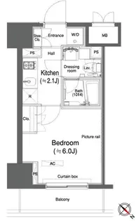 カスタリア大森Ⅱ【12階】の間取り