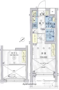 ブライズ上池台【104号室号室】の間取り