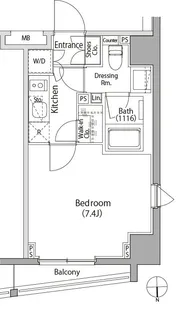 イプセ蒲田Ⅲ【5階】の間取り