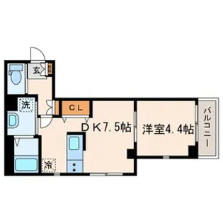 シーズ・ガレリア目黒【2階】の間取り