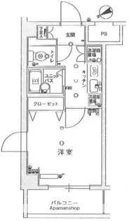 スカイコート・ヴィーダ五反田ウエスト【6階】の間取り