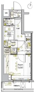 ブライズ西大井【5階】の間取り