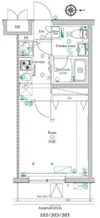 レアライズ蒲田【102号室号室】の間取り