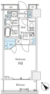パークシティ武蔵小山 ザ レジデンス【6階】の間取り
