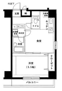 メインステージ大森本町【201号室号室】の間取り