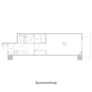 エスペランサ西大井【406号室号室】の間取り