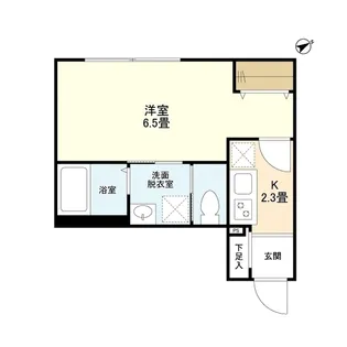 ウェルスクエアイズム目黒祐天寺【1階】の間取り