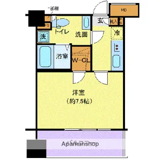 クレヴィスタ蒲田Ⅱ【5階】の間取り