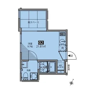 グランエッグス目黒W【1階】の間取り