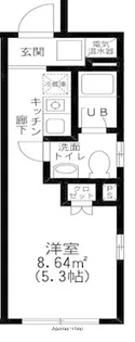 LIVEFLAT蓮沼【3階】の間取り