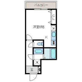 ラグジュアリーアパートメント目黒東山【2階】の間取り