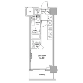 ザ・パークハビオ西大井【3階】の間取り