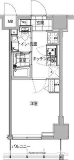 ハーモニーレジデンス品川ウエスト002【7階】の間取り