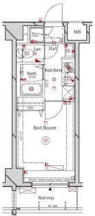 1Kの間取り画像