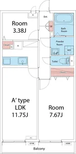 リブリ・三軒茶屋【1階】の間取り