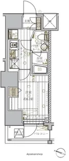 レガリス品川天王洲ベイサイドコート【10階】の間取り