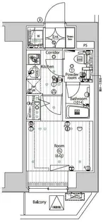 PREMIUM CUBE 品川大崎【9階】の間取り