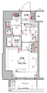 ハーモニーレジデンス大森WEST【3階】の間取り