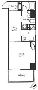 カスタリア戸越駅前【6階】の間取り